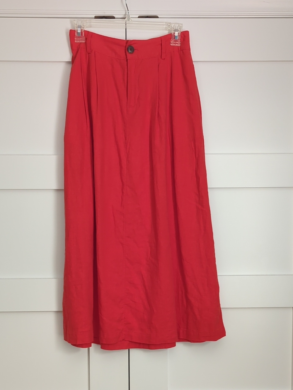 Red Maxi Skirt